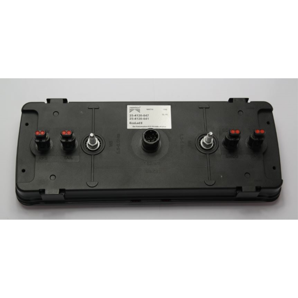 Ecoled 2 Heckleuchte rechts 7pol. + 4x 2pol. AMP mit Dreieck